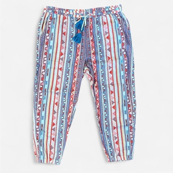 Sundance Pants - Sundance Multicolor Striped Aztec Waistband Pants - PXL